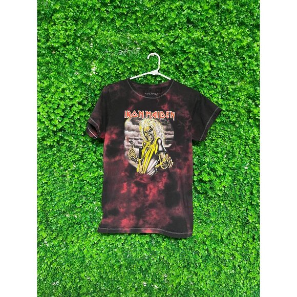 Vintage Acid Wash Womens Iron Maiden Band T-shirt - Adult Womens XXL (fits like - Picture 1 of 2